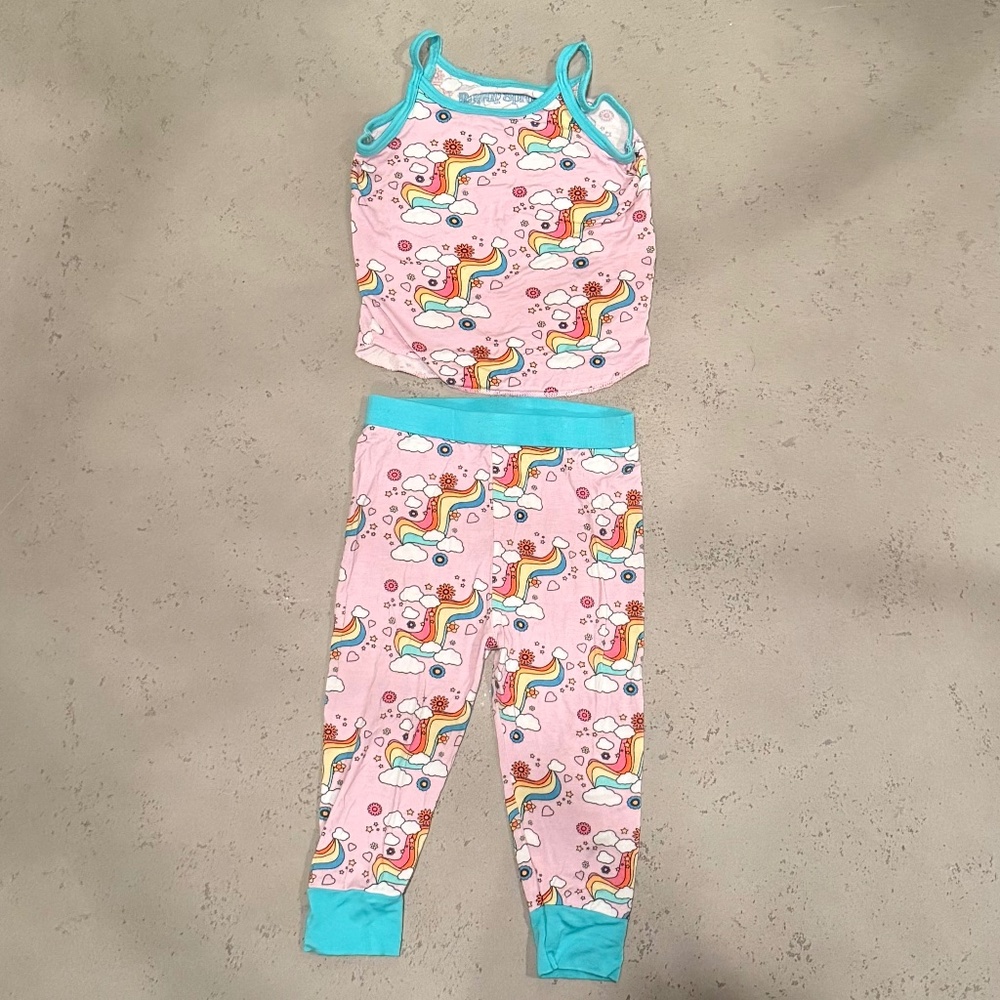 🌈🌤️Rowdy Sprout Bamboo Toddler PJ set